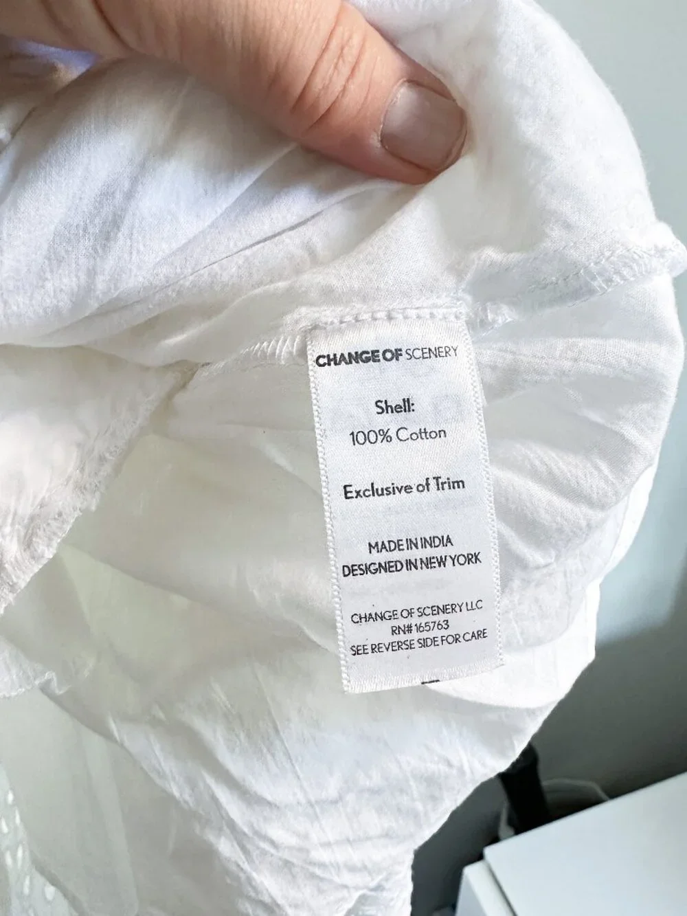 NWOT Change of Scenery Kristen Dress Fresh White Seaside Eyelet - XS/S - Picture 6 of 6